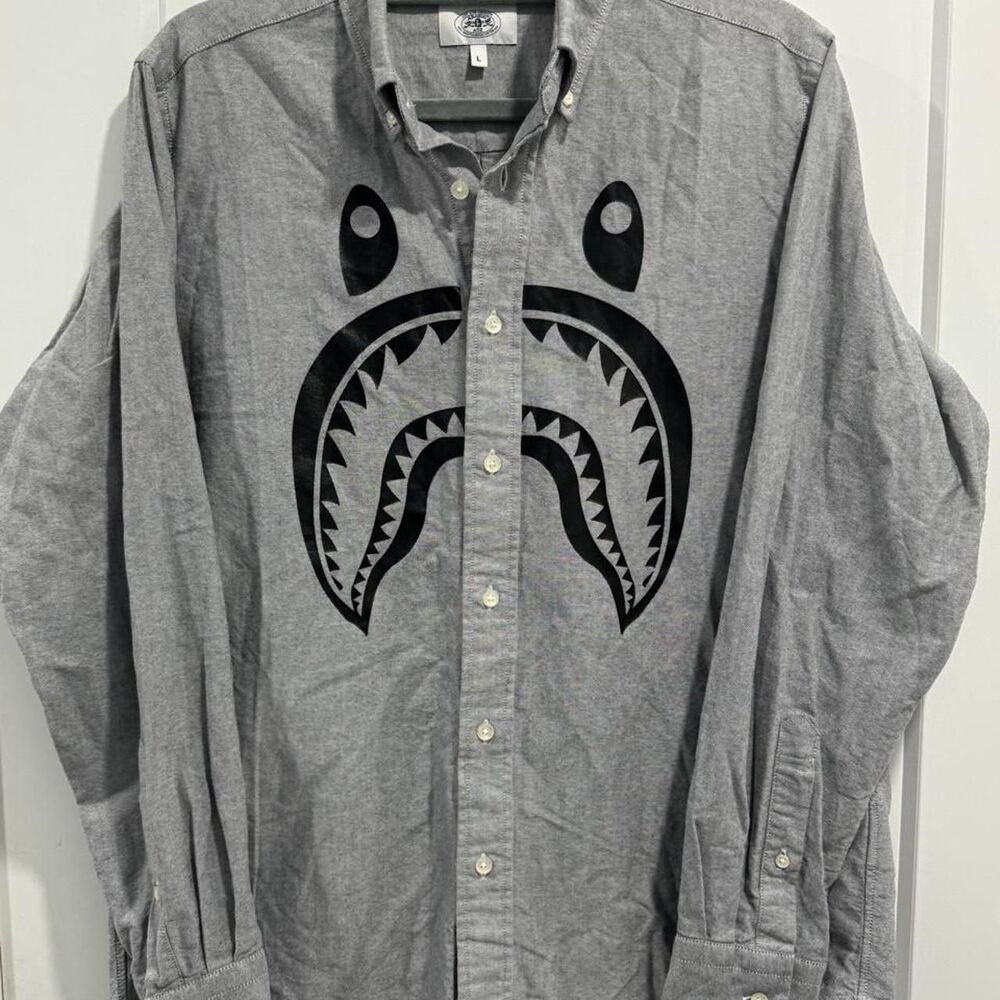 Bape Men's Grey Shirt